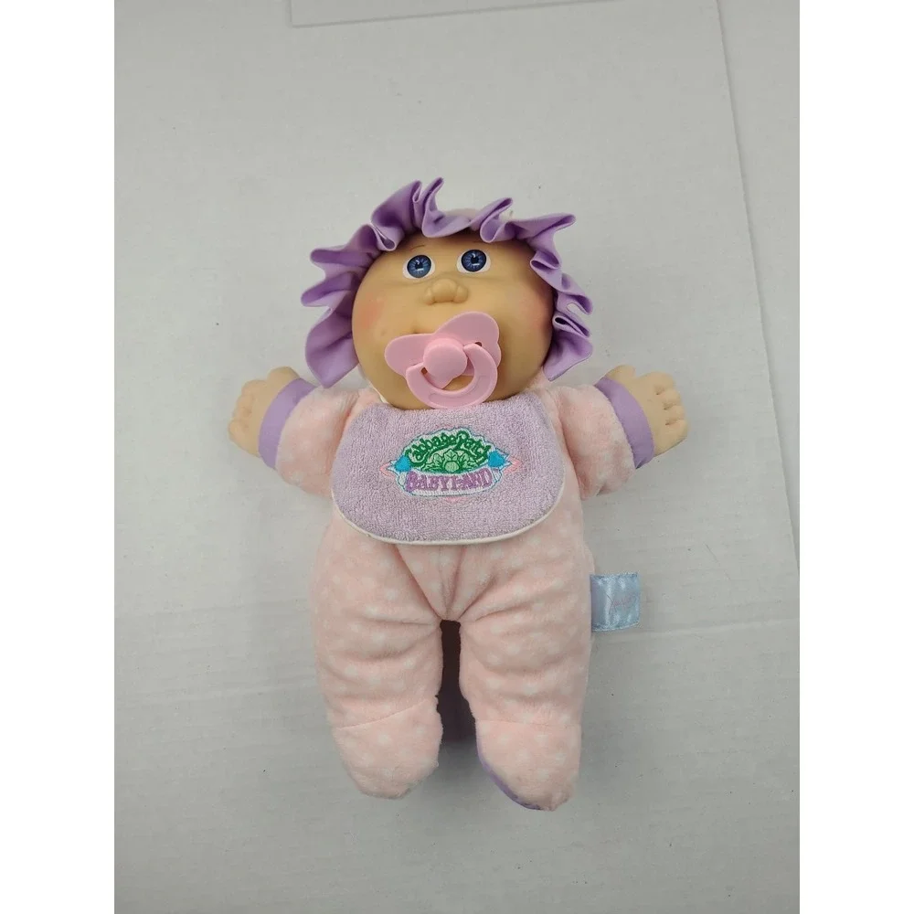 Vintage‎ 1988 Cabbage Patch Kids Baby-Land Plush Doll Pink Soft Body Pacifier